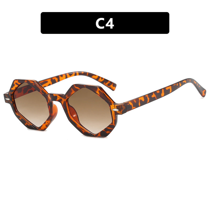 Damen trendige Sonnenbrille im modernen Achtkant-Design Karnz