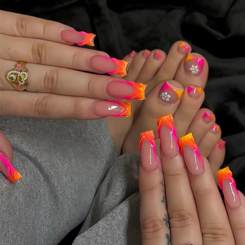Künstlerischer Gradient Nagelkunst Karnz