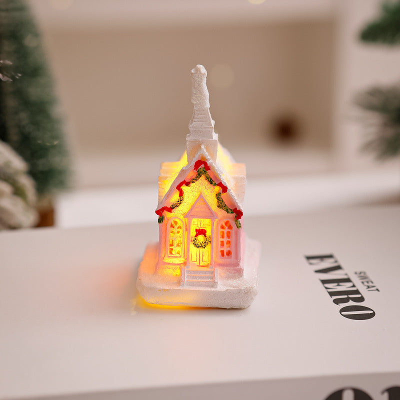 Beleuchtetes Weihnachtsdorf Haus Deko Karnz