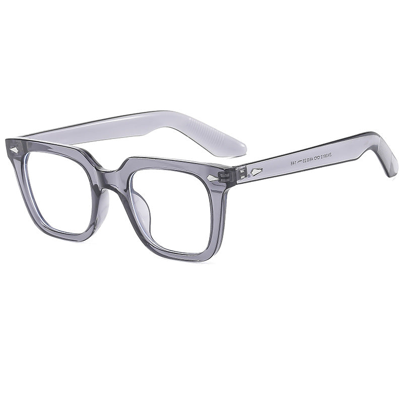 Damen modische Brille mit oversized, transparentem Rahmen Karnz