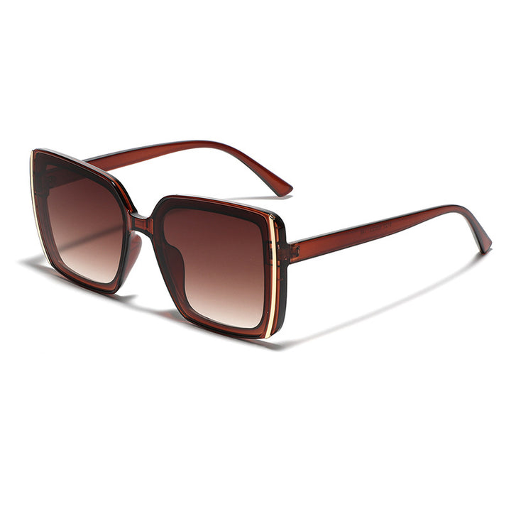 Damen oversized Designer-Sonnenbrille mit einzigartigem Rahmen Karnz