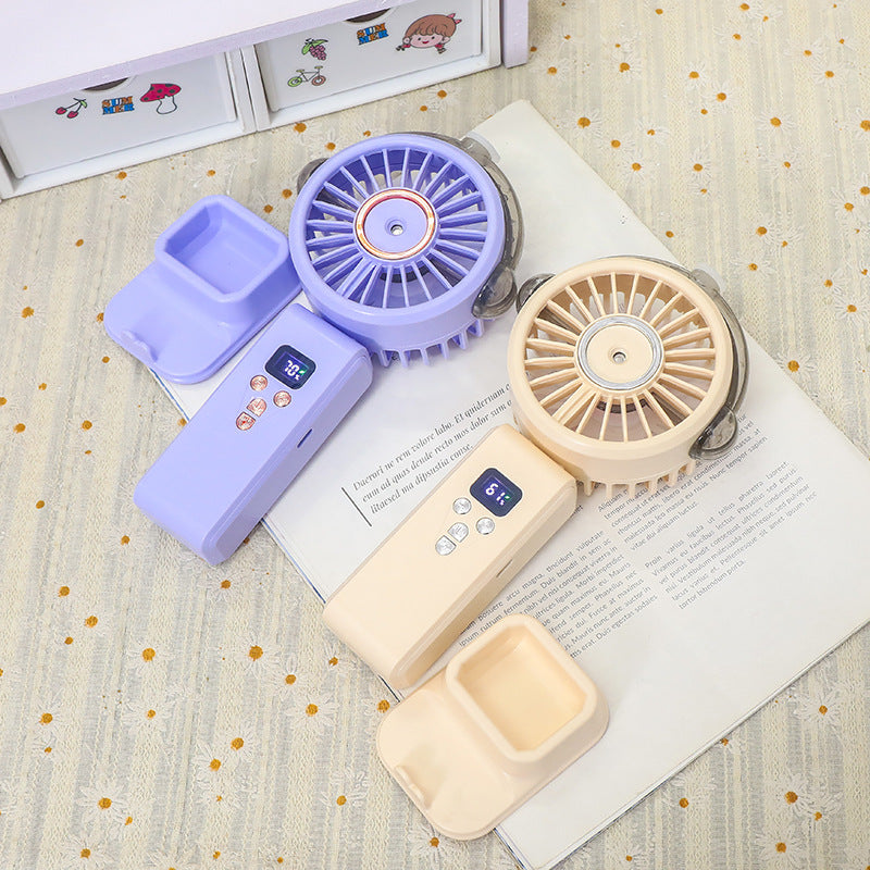 Damen Tragbarer USB Ventilator mit digitaler Steuerungsanzeige und flexibler Neigung Karnz