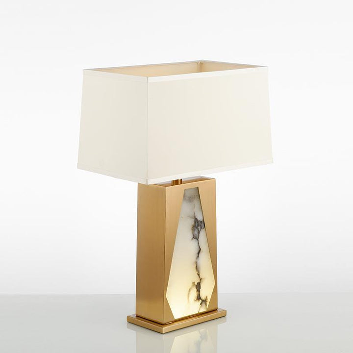Dekorative Tischlampe mit elegantem Alabasterdesign