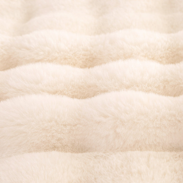 Luxuriöse Fuzzy Kunstfell-Decke