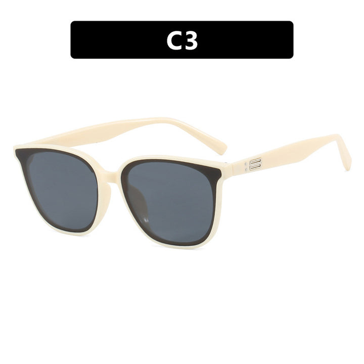 Damen elegante Sonnenbrille mit trendigem Transparent-Rahmen Karnz