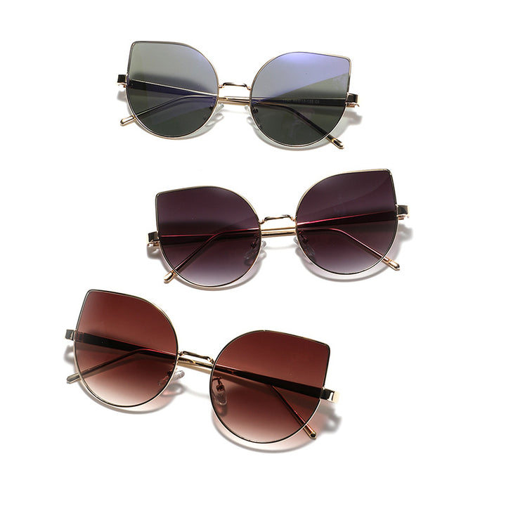 Damen Cat-Eye Sonnenbrille mit polarisierenden Gläsern und elegantem Metallrahmen Karnz
