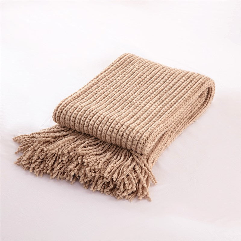 Heimdeko Gemütliche Gestrickte Decke