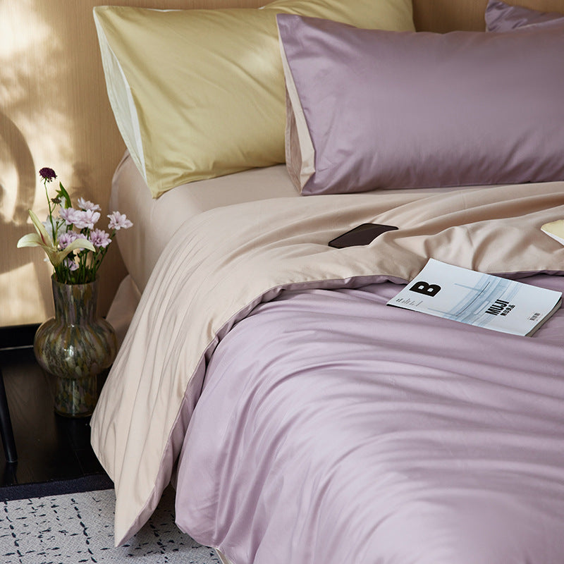 Luxuriöse Glatte Satin Bettwäsche Kollektion