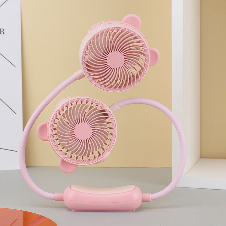 Unisex Tragbarer Doppelventilator Karnz