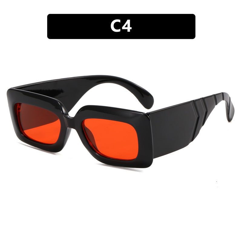 Damen extravagante Sonnenbrille mit auffälligem Schlangenmuster Karnz