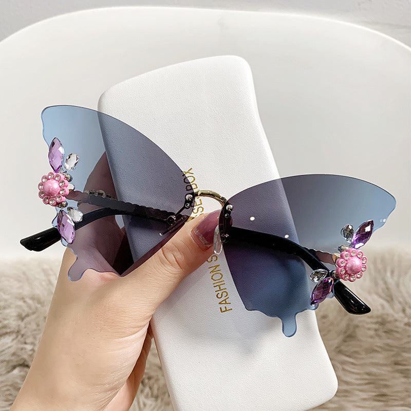 Damen kreative Schmetterling-Sonnenbrille Karnz