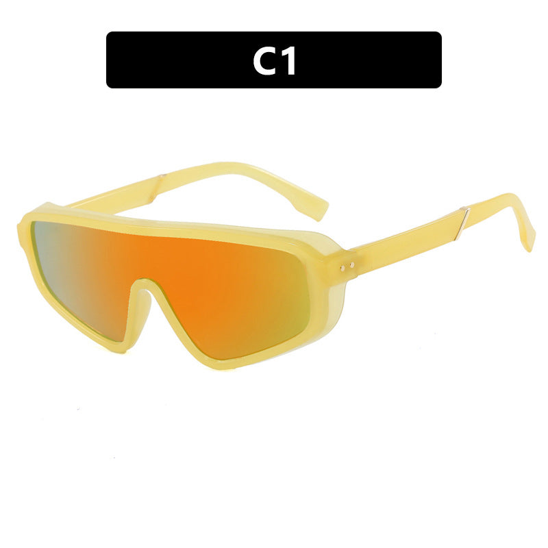 Damen Sportliche Sonnenbrille mit großem Sichtfeld und UV-Schutz Karnz