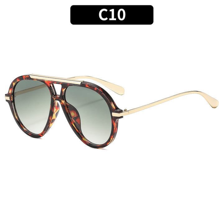 Aviator-Stil Transparente Rahmen Sonnenbrille