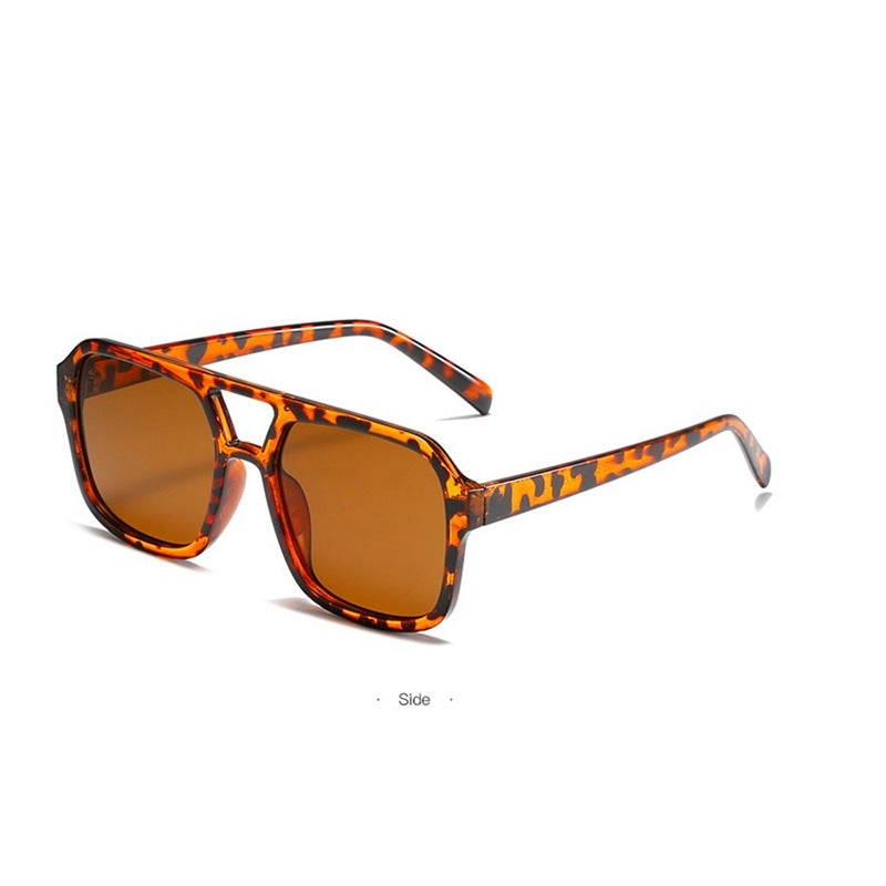 Damen modische Oversized-Sonnenbrille mit auffälligem Muster Karnz