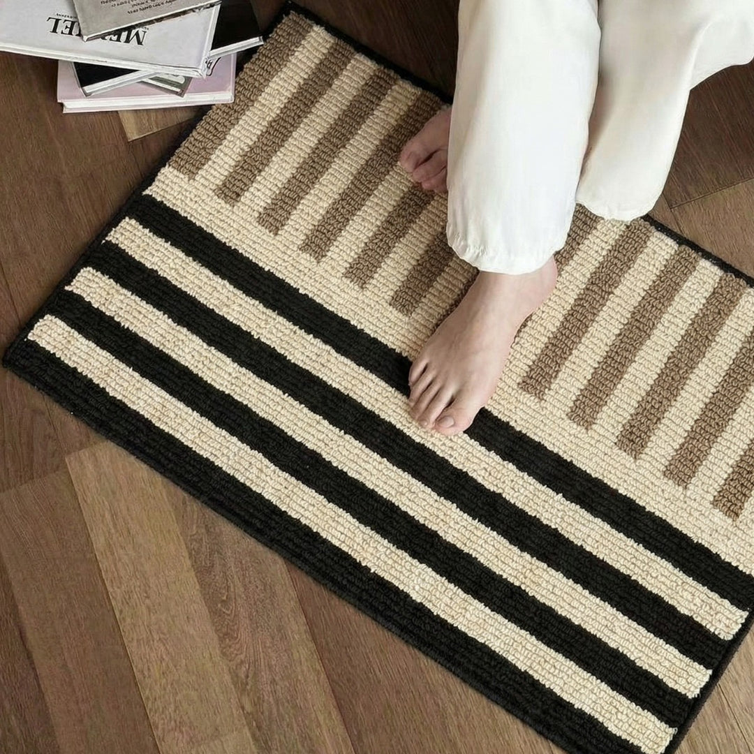 Innendekorative Streifenmatte