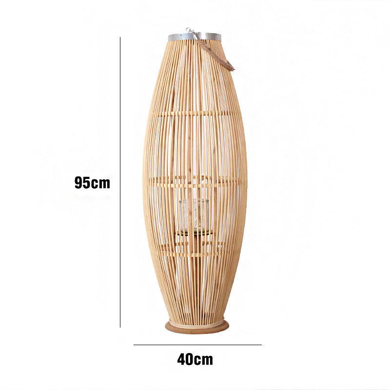 Elegante Rattan-Laterne Karnz