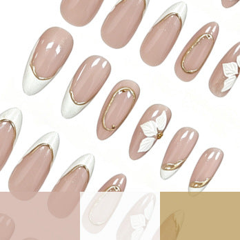 Elegantes florales Design Acrylnagelkunst Karnz