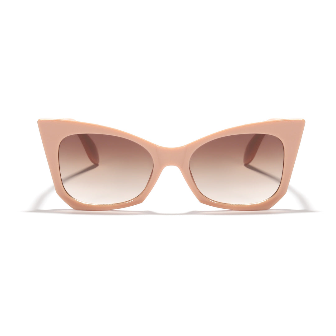 Damen Sonnenbrille im trendigen Cat-Eye Design mit auffälligem Leopardenmuster Karnz
