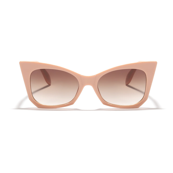 Damen Sonnenbrille im trendigen Cat-Eye Design mit auffälligem Leopardenmuster Karnz