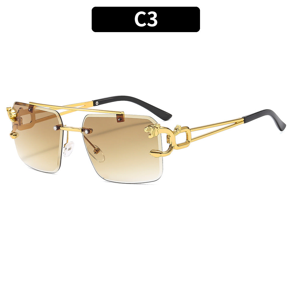 Luxus Statement Schild Sonnenbrille