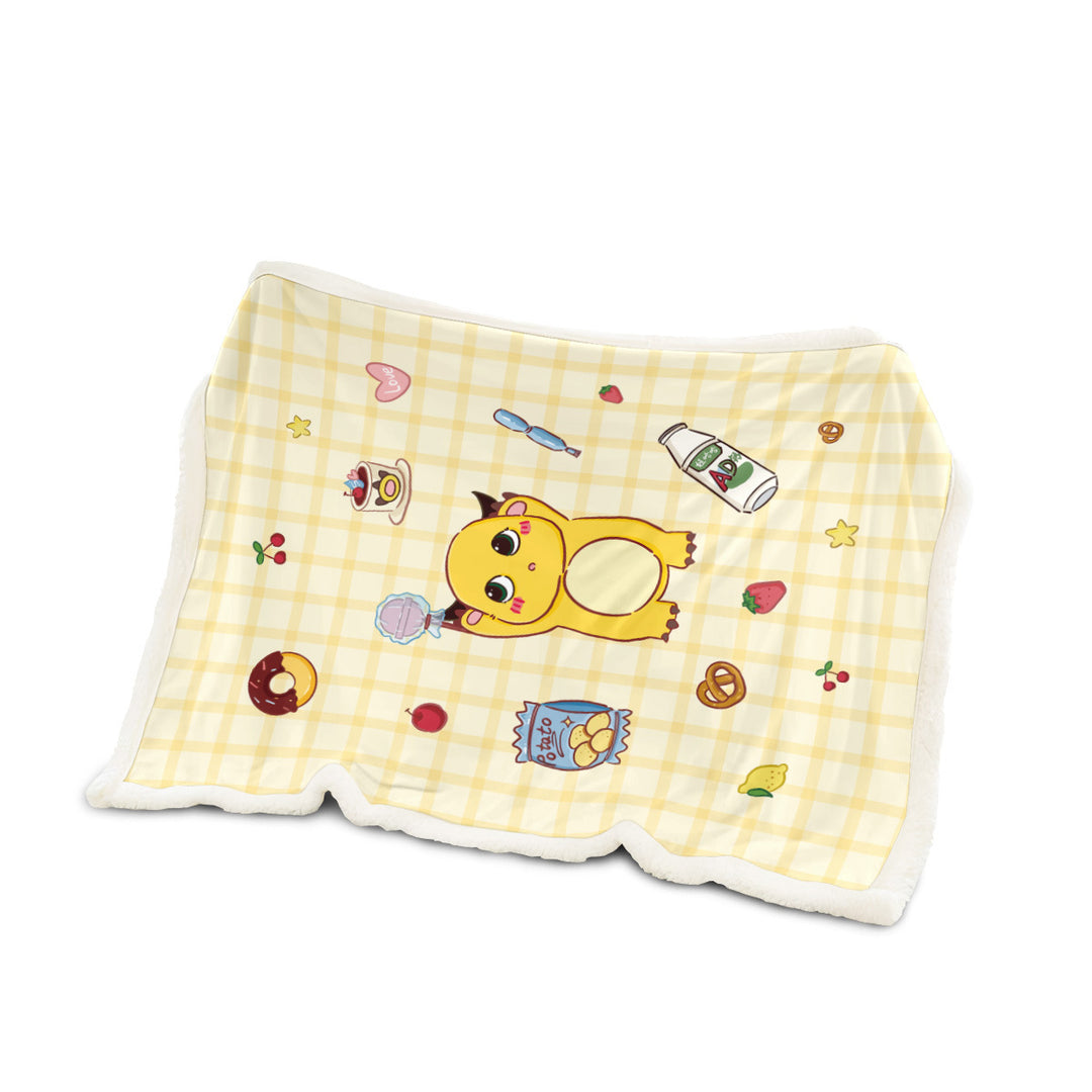 Weiches Cartoon-Themen-Fleece-Decke
