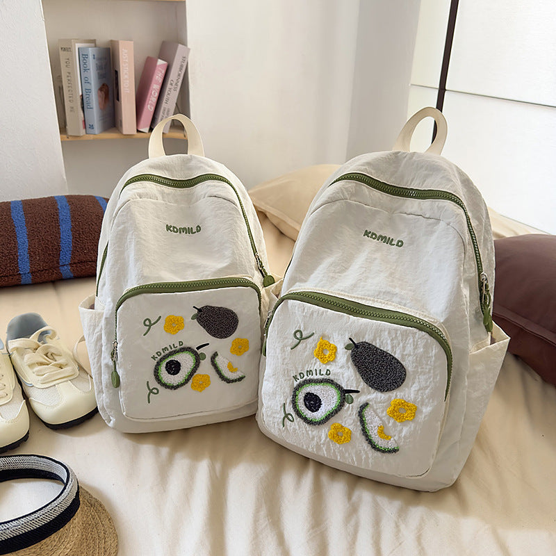 Stilvoller bestickter Obst-Themen-Rucksack Karnz