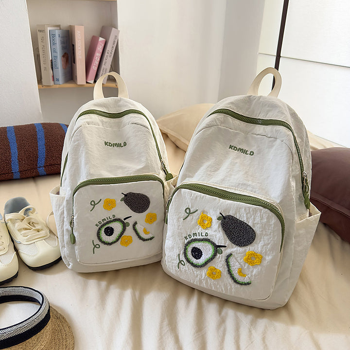 Stilvoller bestickter Obst-Themen-Rucksack Karnz