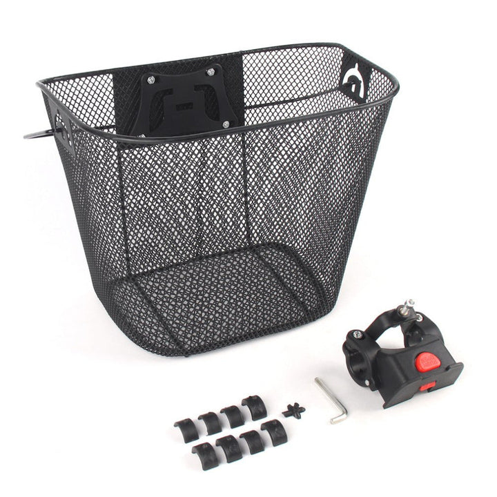 Vorderer Schnellverschluss-Mesh-Fahrradkorb mit verriegelbarer Lenkerhalterung Karnz