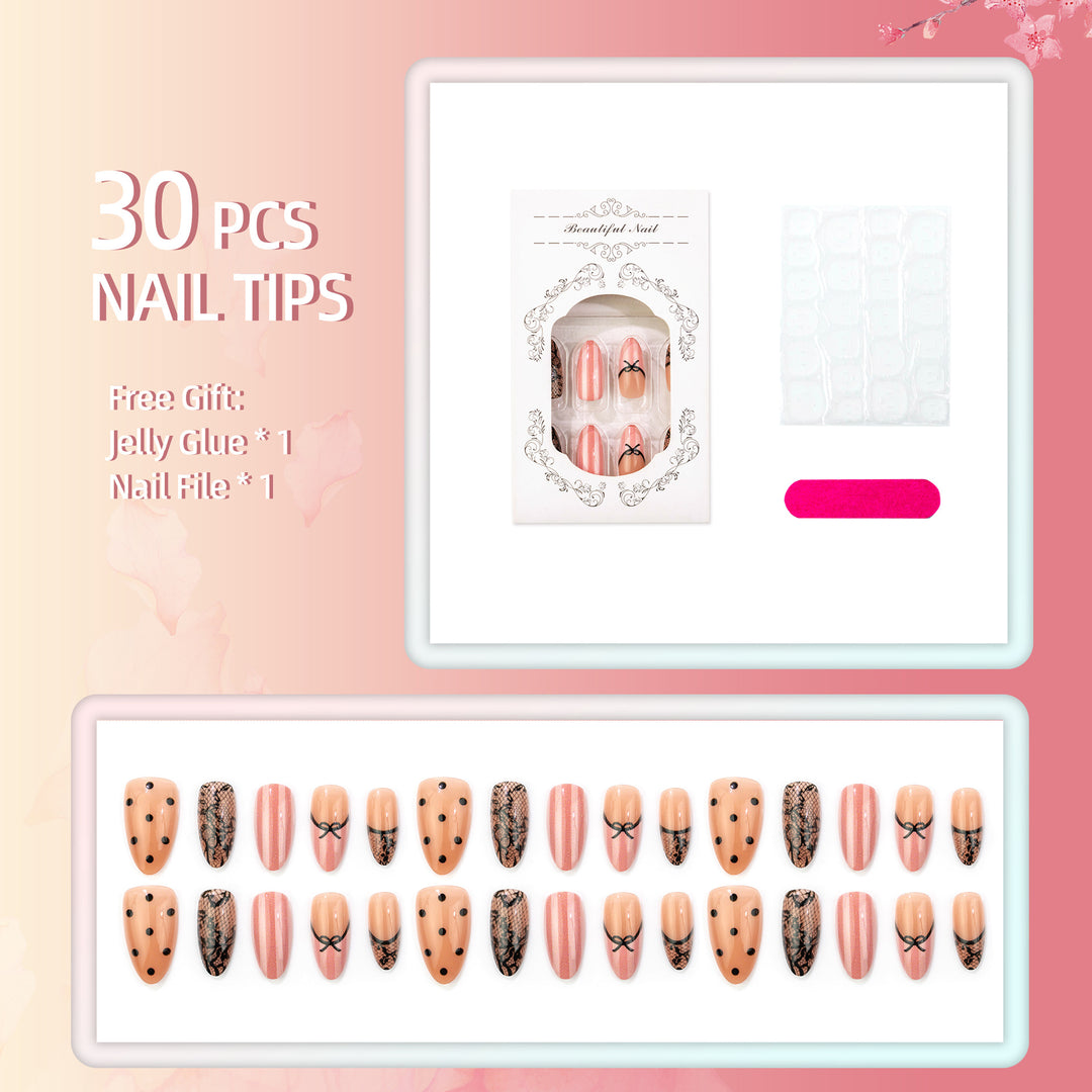 Elegantes Themen-Press-On-Nagelset