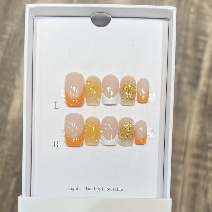Wiederverwendbares Press-On Nagelset Karnz