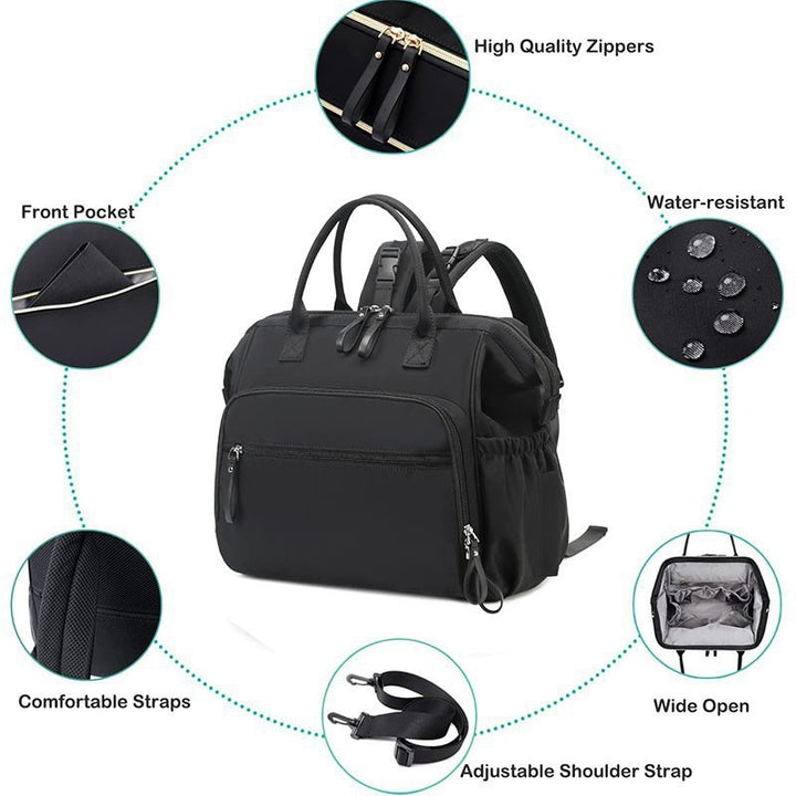Stylischer Mehrfach-Taschen-Rucksack Karnz