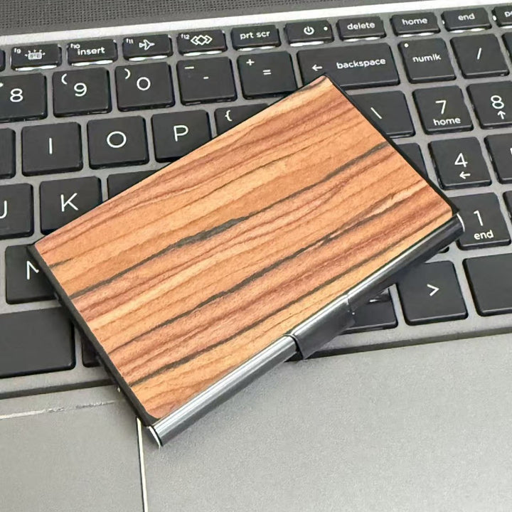 Holz Kreditkartenhalter