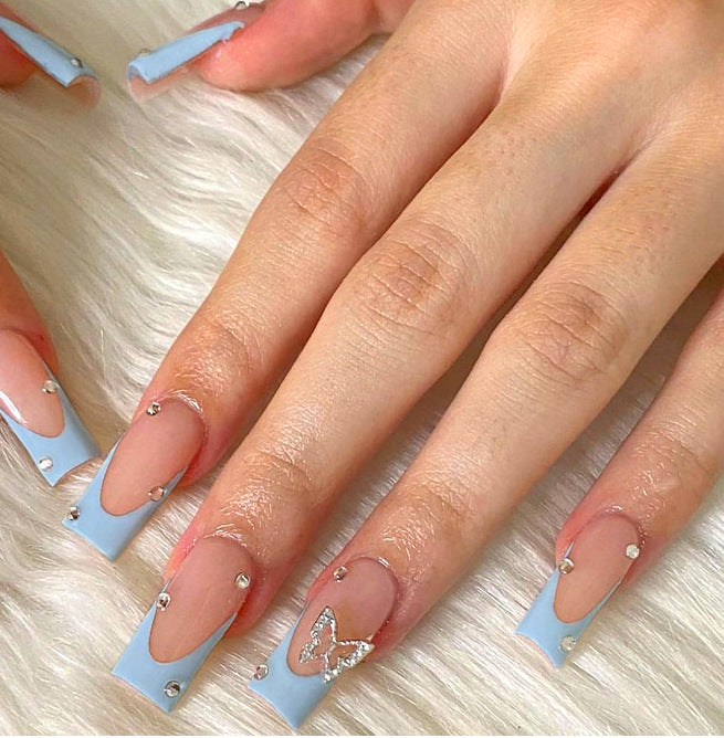 Dekorative lange Acryl-Nagelverlängerungen Karnz