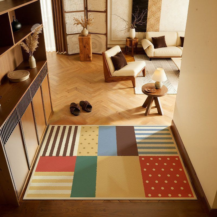 Künstlerisches Patchwork-Bereichsmatte