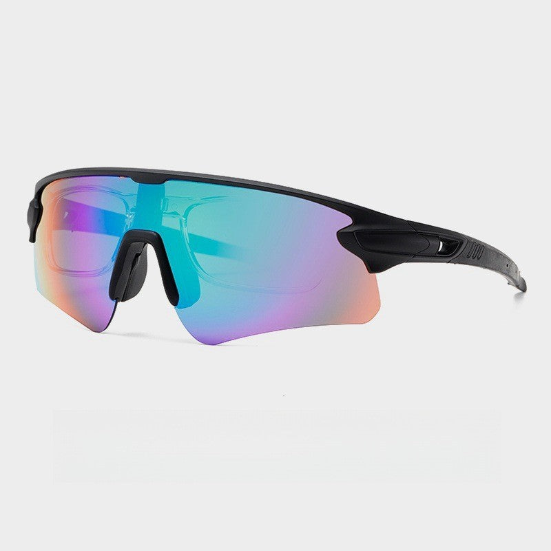 Unisex Sportliche Hochleistungs-Sonnenbrille mit aerodynamischem Design und verstellbarem Nasenpad Karnz