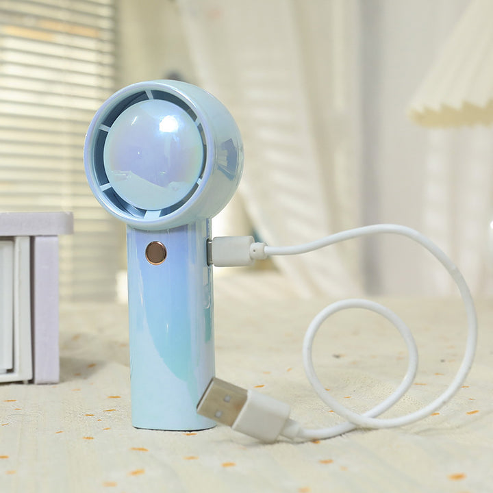 Damen Tragbarer Mini-Handventilator mit USB-Ladefunktion und flexiblem Design Karnz