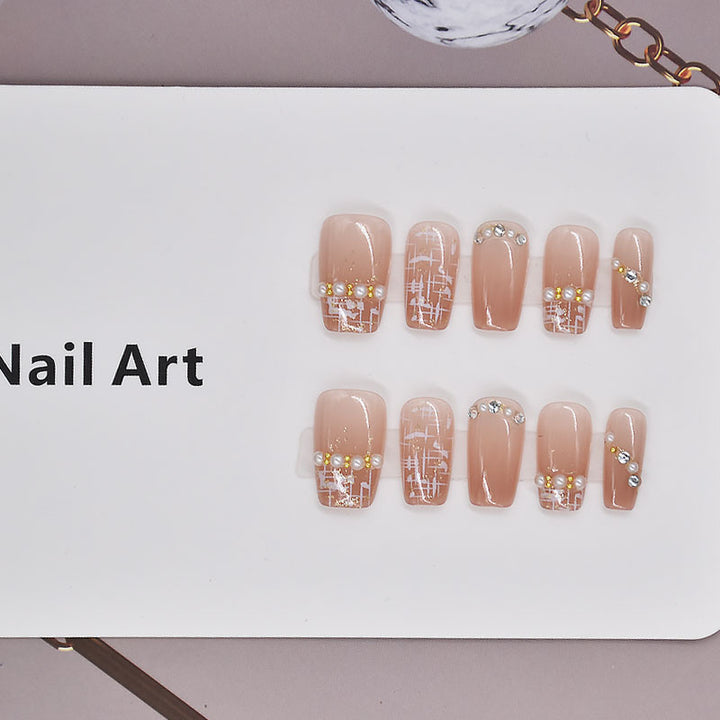 Elegantes Press-On-Nagelset Karnz