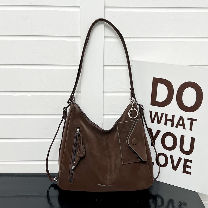 Lässige Wildleder Hobo-Tasche