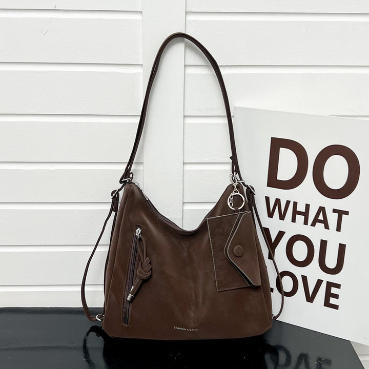 Lässige Wildleder Hobo-Tasche