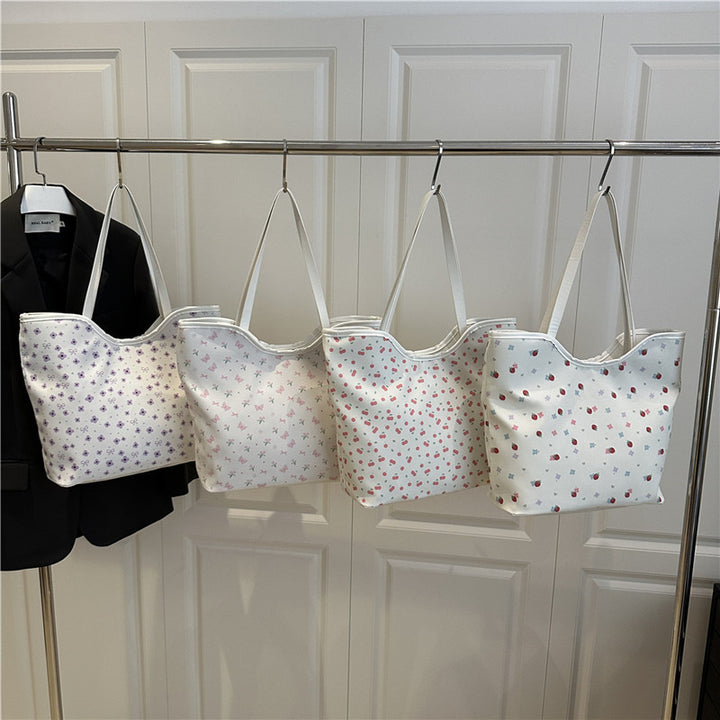 Blumenmuster Einkaufs-Totetasche Karnz