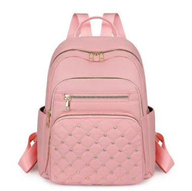 Damen gesteppter Rucksack mit dekorativen Nieten Karnz