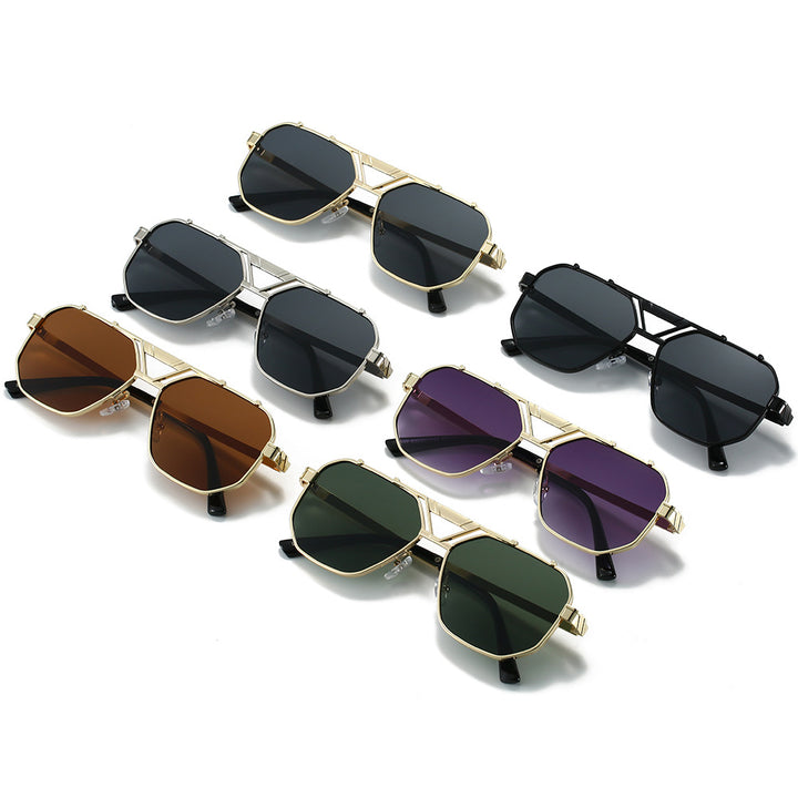 Damen Modische Sonnenbrille im einzigartigen Octagon-Design Karnz