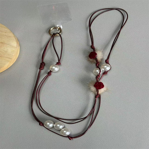 Elegante Perlen Brillenband Karnz
