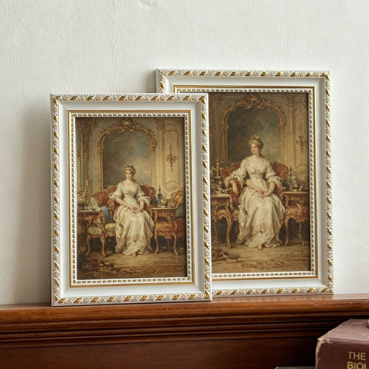 Verschnörkelter Vintage Kunstanzeige-Rahmen