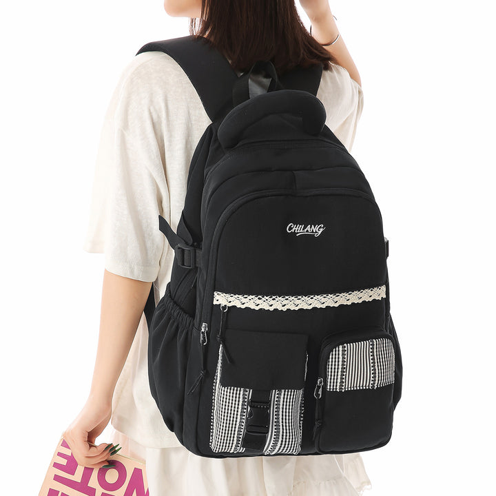 Stylischer multifunktionaler Rucksack mit Spitzenakzenten Karnz