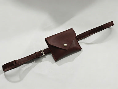 Leder Mini Pouch Gürteltasche Karnz