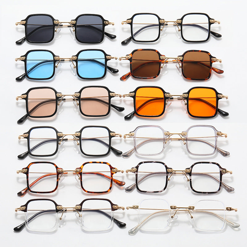 Damen geometrische Sonnenbrille mit stylischem Metallrahmen Karnz