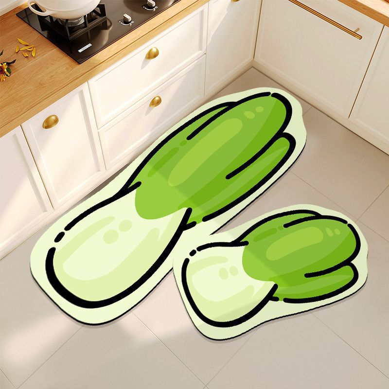 Cartoon Pepper Design Küchenteppich Set