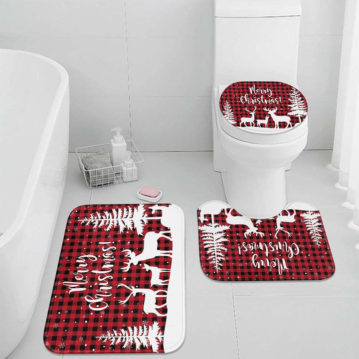 Weihnachts-Themen Badezimmermatte Set