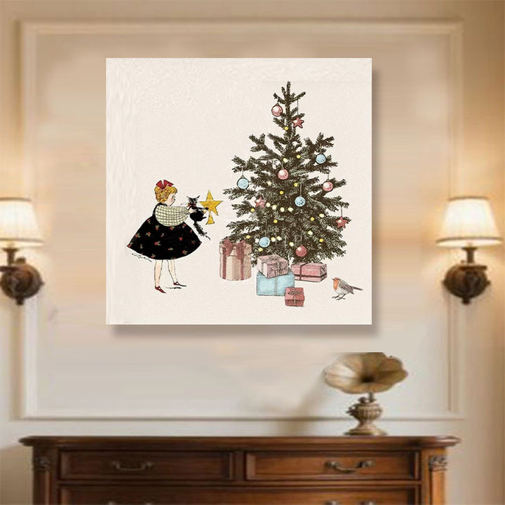 Vintage Weihnachten Wandkunst